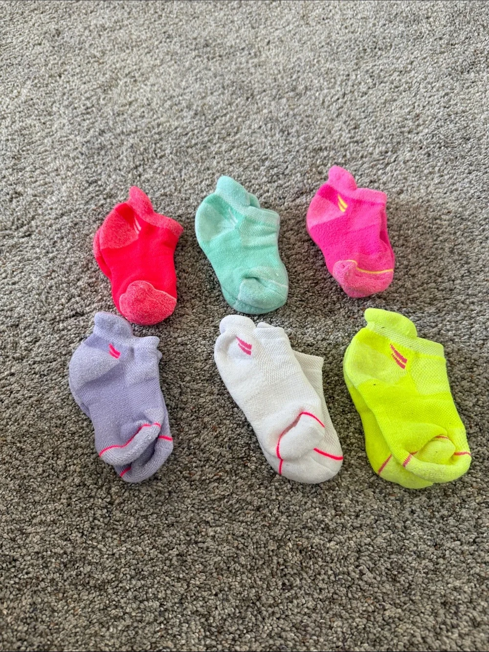 Adidas Athletic Girls No-Show Sock Bundle of 12 pairs